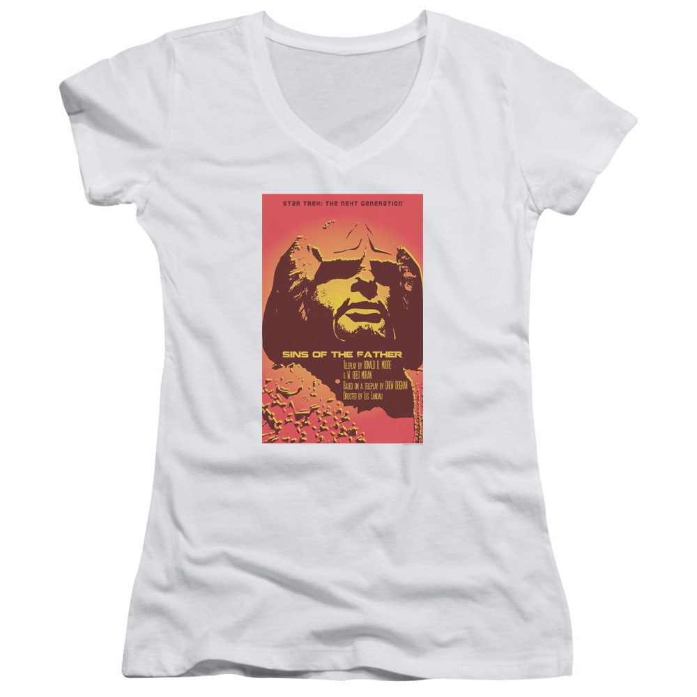 Star Trek The Next Generation Tng Season 3 Episode 17 - Juniors V-Neck T-Shirt Juniors V-Neck T-Shirt Star Trek   