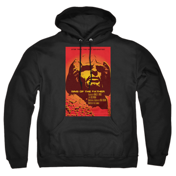 Black pullover hoodie with Star Trek The Next Generation Tng Season 3 Episode 17 graphic
