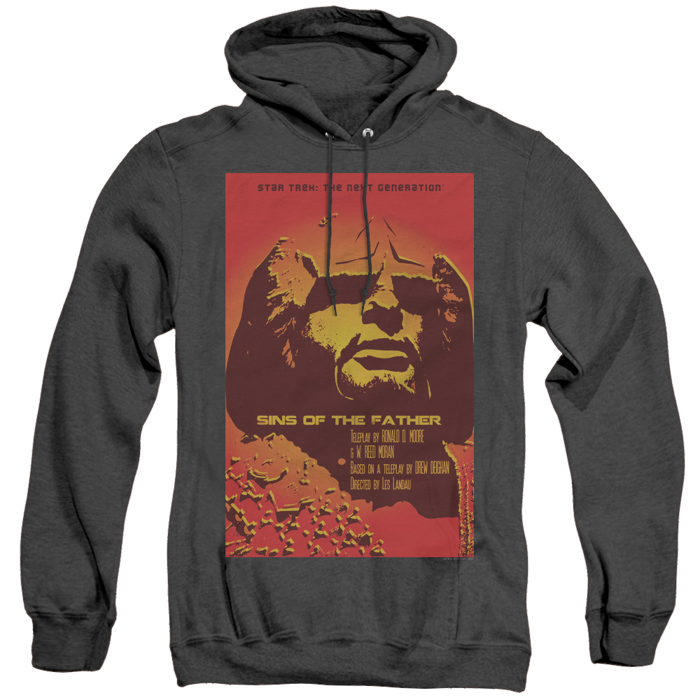 Star Trek The Next Generation Tng Season 3 Episode 17 - Heather Pullover Hoodie Heather Pullover Hoodie Star Trek   