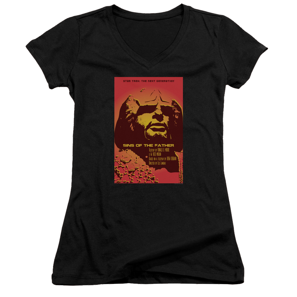 Star Trek The Next Generation Tng Season 3 Episode 17 - Juniors V-Neck T-Shirt Juniors V-Neck T-Shirt Star Trek   