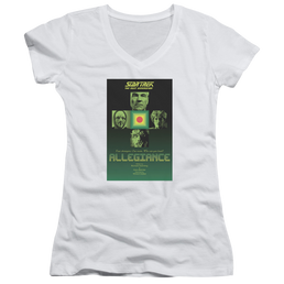 Star Trek The Next Generation Tng Season 3 Episode 18 - Juniors V-Neck T-Shirt Juniors V-Neck T-Shirt Star Trek   