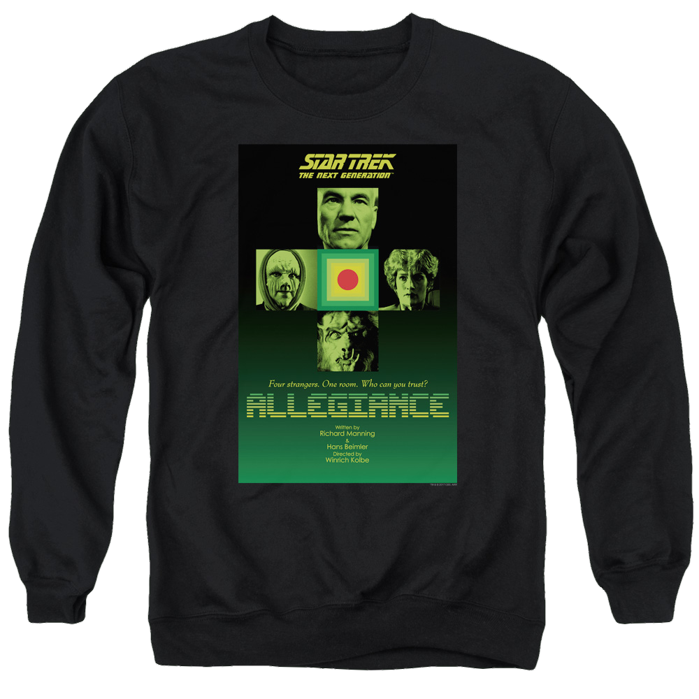 Star Trek The Next Generation Tng S3 Ep18 - Men's Crewneck Sweatshirt Men's Crewneck Sweatshirt Star Trek   
