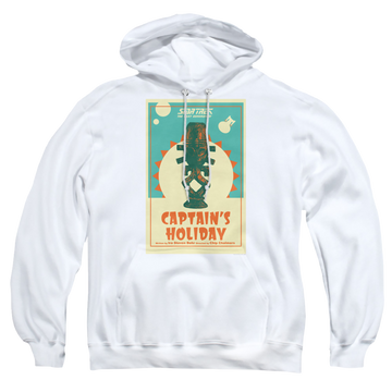 White pullover hoodie with Star Trek The Next Generation Tng Season 3 Episode 19 graphic