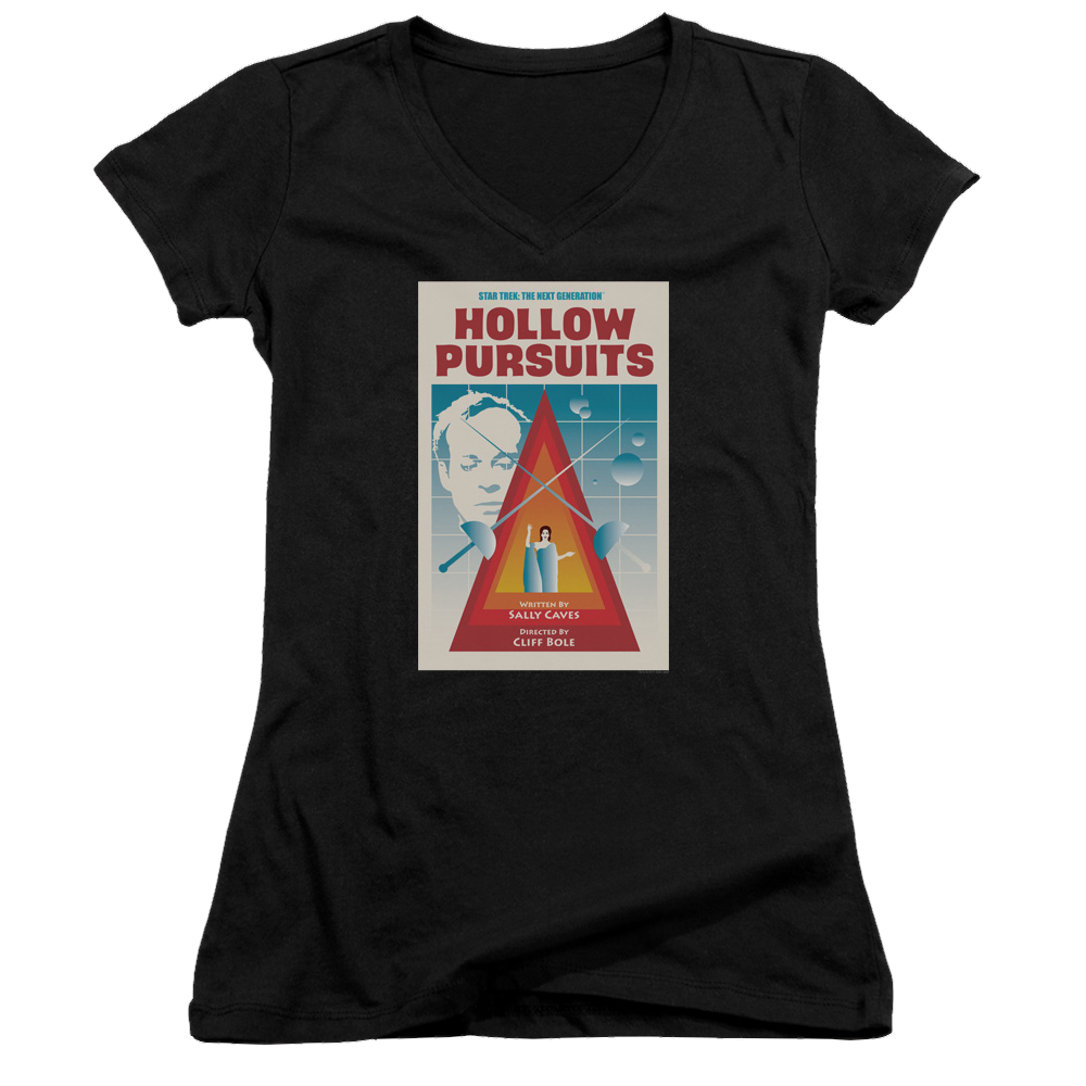 Star Trek The Next Generation Tng Season 3 Episode 21 - Juniors V-Neck T-Shirt Juniors V-Neck T-Shirt Star Trek   