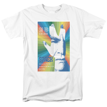 White men's regular fit t-shirt with Star Trek The Next Generation S3 E23 graphic