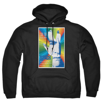 Black pullover hoodie with Star Trek The Next Generation Tng Season 3 Episode 23 graphic