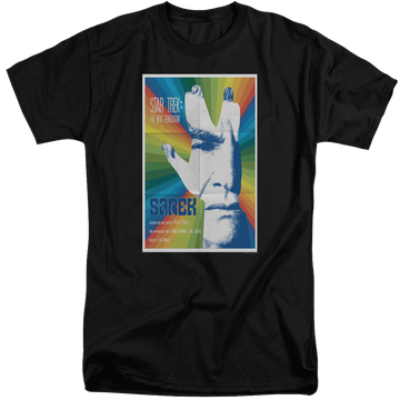 Black men's tall fit t-shirt with Star Trek The Next Generation Tng Season 3 Episode 23 graphic