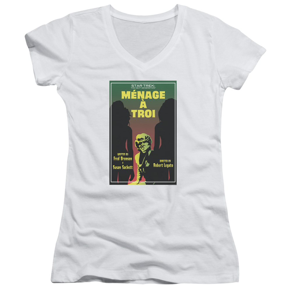Star Trek The Next Generation Tng Season 3 Episode 24 - Juniors V-Neck T-Shirt Juniors V-Neck T-Shirt Star Trek   