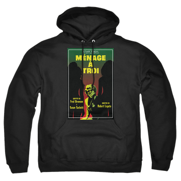 Black pullover hoodie with Star Trek The Next Generation Tng Season 3 Episode 24 graphic