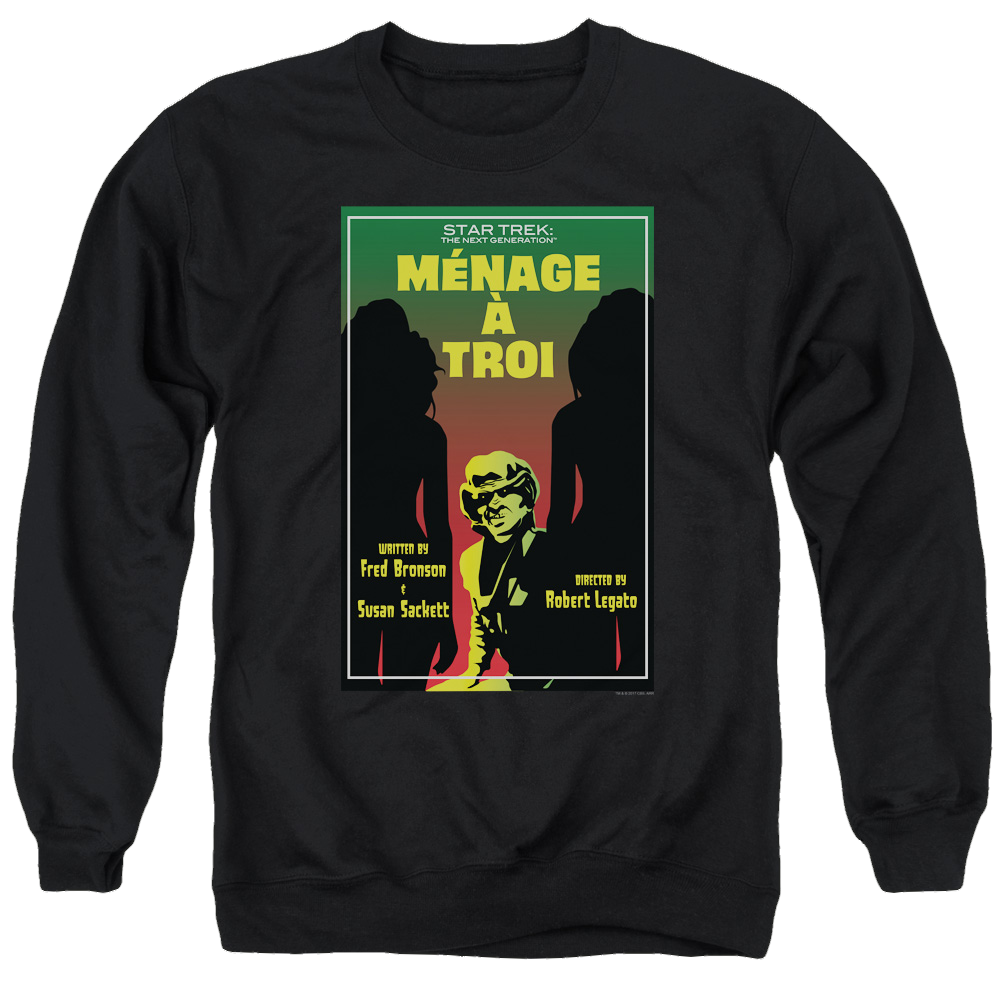 Star Trek The Next Generation Tng S3 Ep24 - Men's Crewneck Sweatshirt Men's Crewneck Sweatshirt Star Trek   