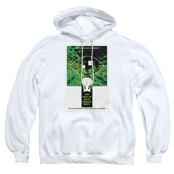 White pullover hoodie with Star Trek The Next Generation Tng Season 3 Episode 26 graphic