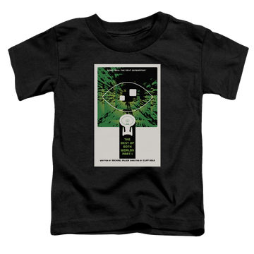 Black toddler t-shirt with Star Trek The Next Generation Tng Season 3 Episode 26 graphic