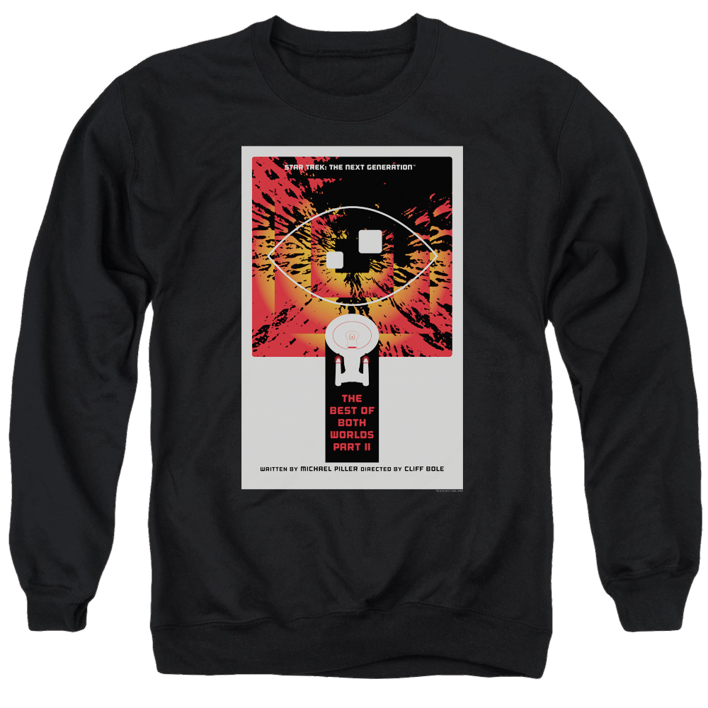 Star Trek The Next Generation Tng S4 Ep1 - Men's Crewneck Sweatshirt Men's Crewneck Sweatshirt Star Trek   