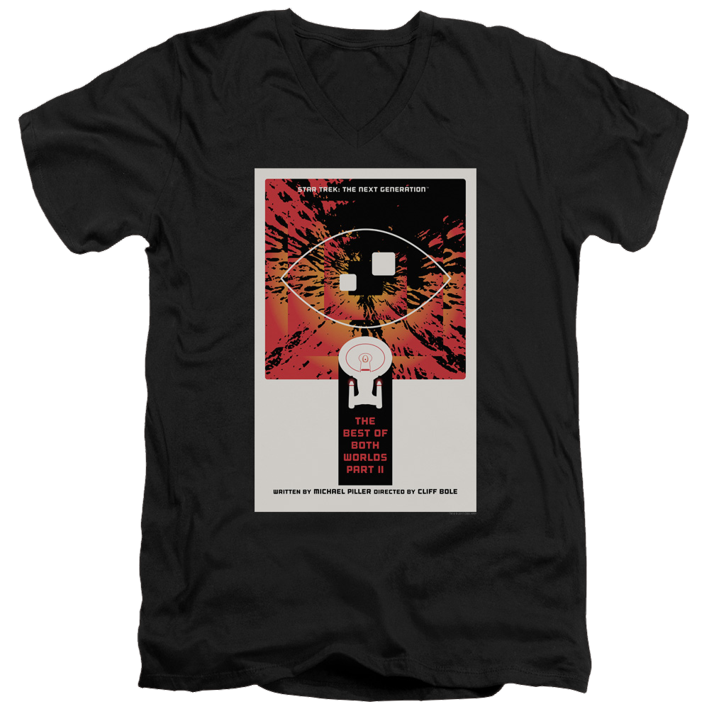 Star Trek The Next Generation Tng Season 4 Episode 1 - Men's V-Neck T-Shirt Men's V-Neck T-Shirt Star Trek   