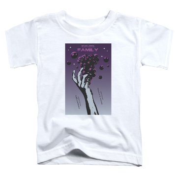 White toddler t-shirt with Star Trek The Next Generation Tng Season 4 Episode 2 graphic