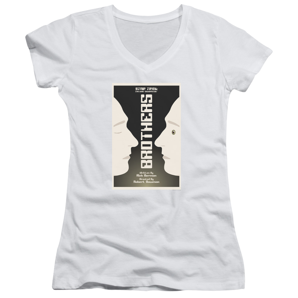 Star Trek The Next Generation Tng Season 4 Episode 3 - Juniors V-Neck T-Shirt Juniors V-Neck T-Shirt Star Trek   
