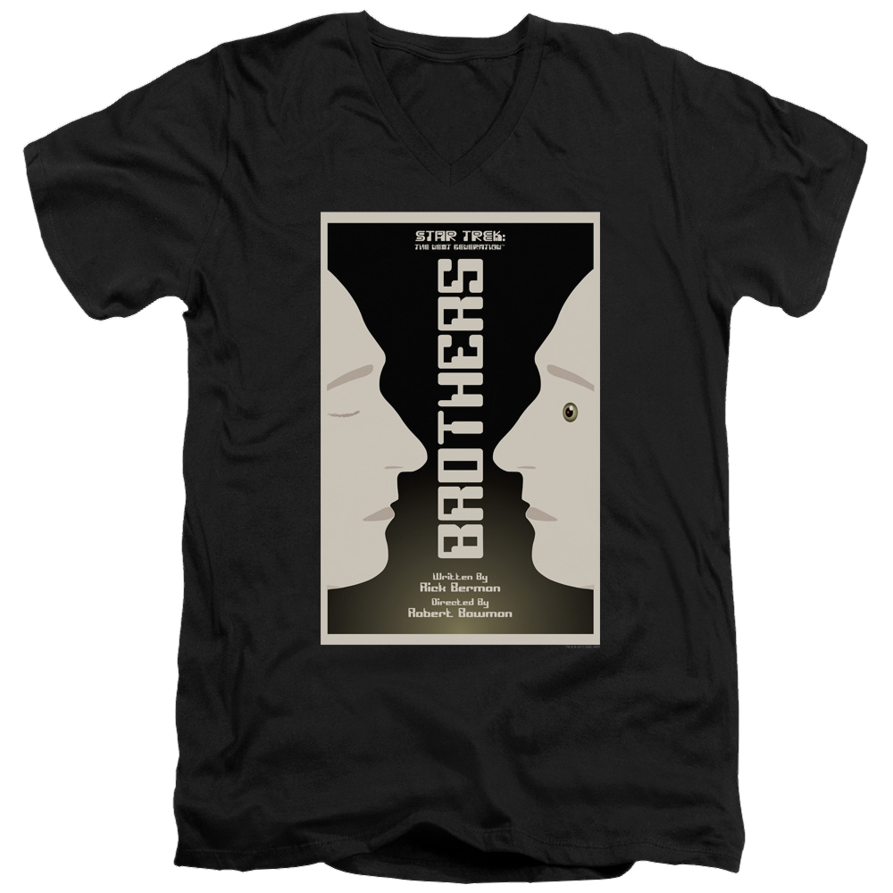 Star Trek The Next Generation Tng Season 4 Episode 3 - Men's V-Neck T-Shirt Men's V-Neck T-Shirt Star Trek   