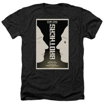 Black men's heather t-shirt with Star Trek The Next Generation Tng Season 4 Episode 3 graphic