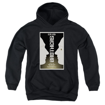 Black youth hoodie for ages 8 to 12 with Star Trek The Next Generation Tng Season 4 Episode 3 graphic