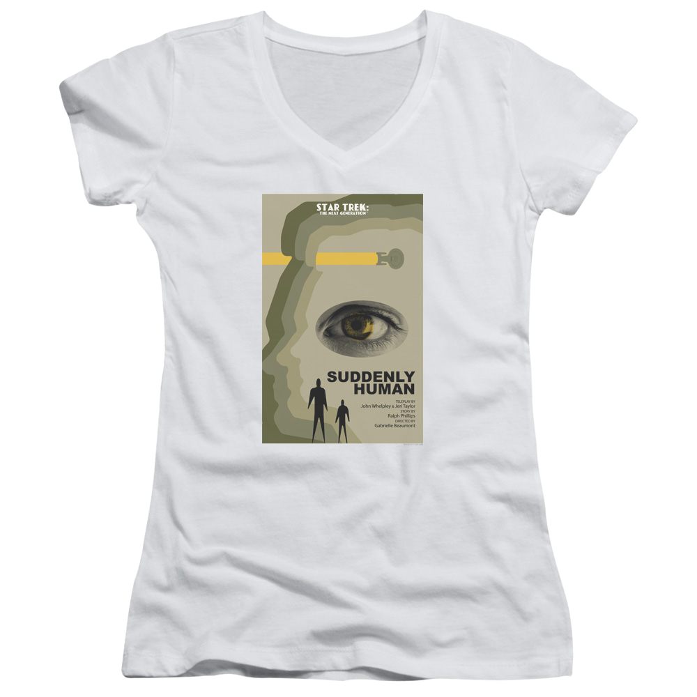 Star Trek The Next Generation Tng Season 4 Episode 4 - Juniors V-Neck T-Shirt Juniors V-Neck T-Shirt Star Trek   