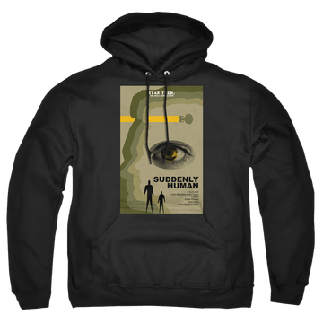 Black pullover hoodie with Star Trek The Next Generation Tng Season 4 Episode 4 graphic