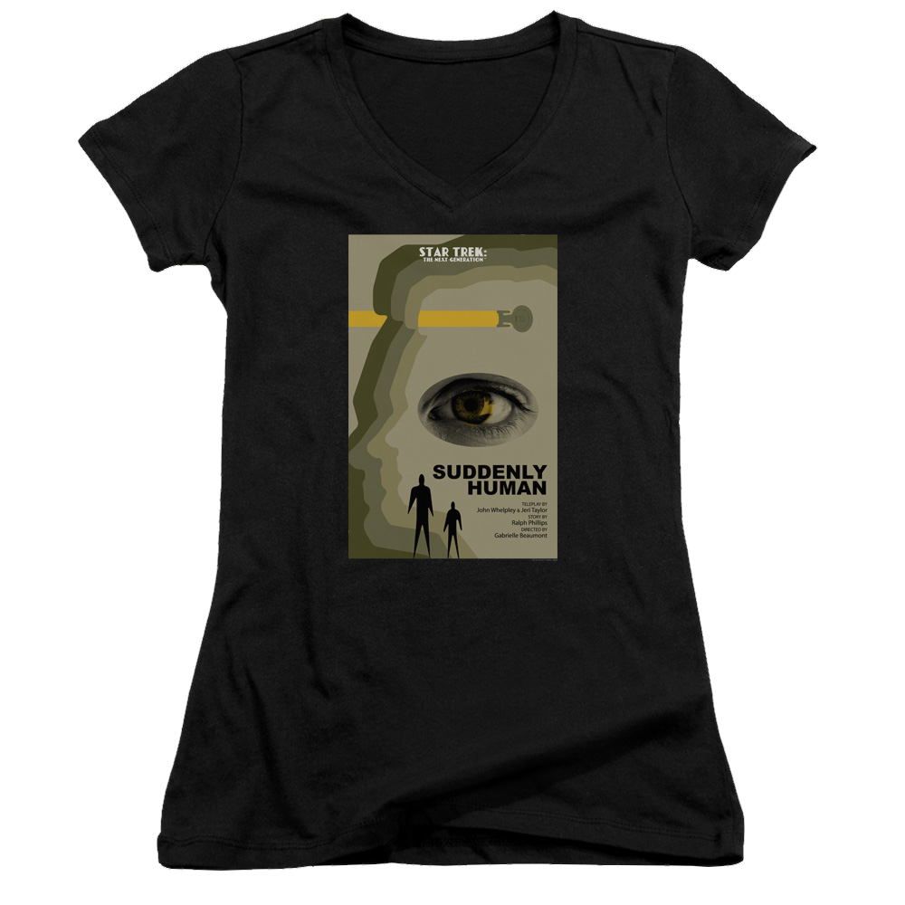 Star Trek The Next Generation Tng Season 4 Episode 4 - Juniors V-Neck T-Shirt Juniors V-Neck T-Shirt Star Trek   