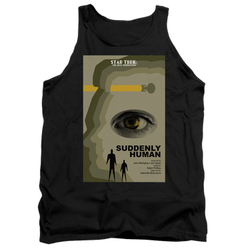 Black men's tank with Star Trek The Next Generation Tng Season 4 Episode 4 graphic