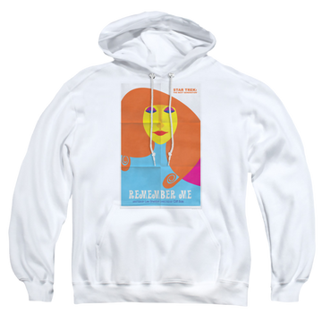 White pullover hoodie with Star Trek The Next Generation Tng Season 4 Episode 5 graphic