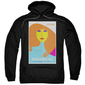 Black pullover hoodie with Star Trek The Next Generation Tng Season 4 Episode 5 graphic