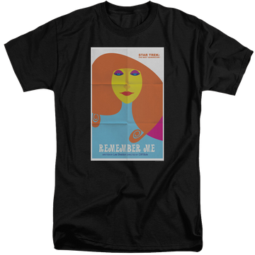Black men's tall fit t-shirt with Star Trek The Next Generation Tng Season 4 Episode 5 graphic