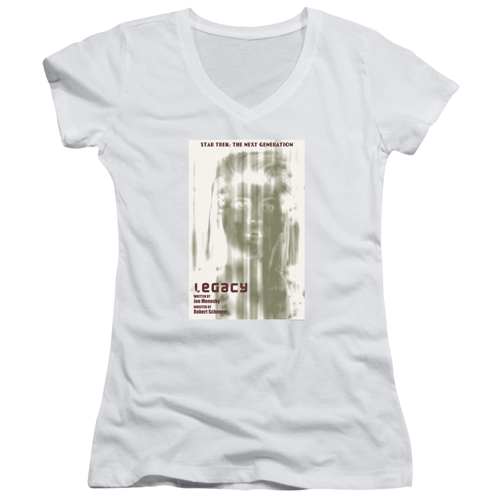 Star Trek The Next Generation Tng Season 4 Episode 6 - Juniors V-Neck T-Shirt Juniors V-Neck T-Shirt Star Trek   