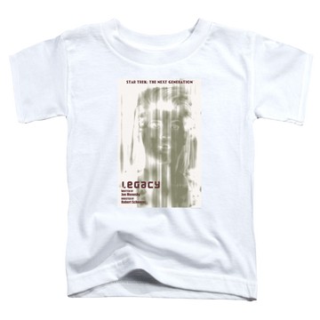 White toddler t-shirt with Star Trek The Next Generation Tng Season 4 Episode 6 graphic