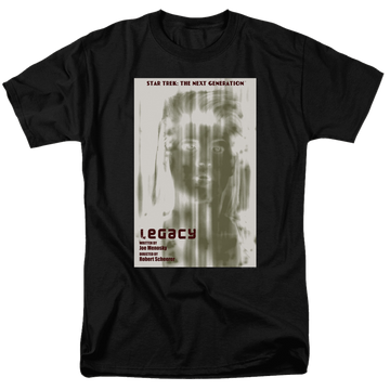 Black men's regular fit t-shirt with Star Trek The Next Generation Tng Season 4 Episode 6 graphic