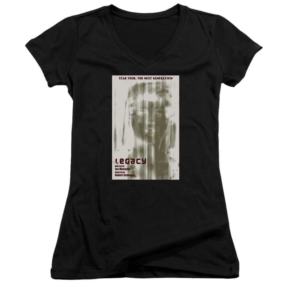 Star Trek The Next Generation Tng Season 4 Episode 6 - Juniors V-Neck T-Shirt Juniors V-Neck T-Shirt Star Trek   