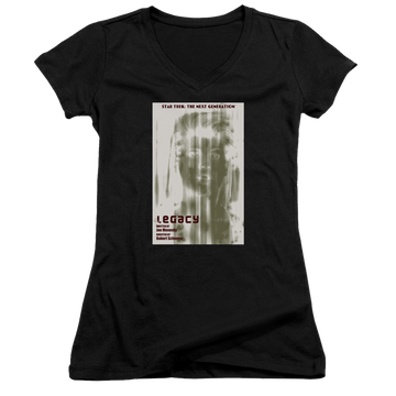 Star Trek The Next Generation Tng Season 4 Episode 6 - Juniors V-Neck T-Shirt Juniors V-Neck T-Shirt Star Trek   