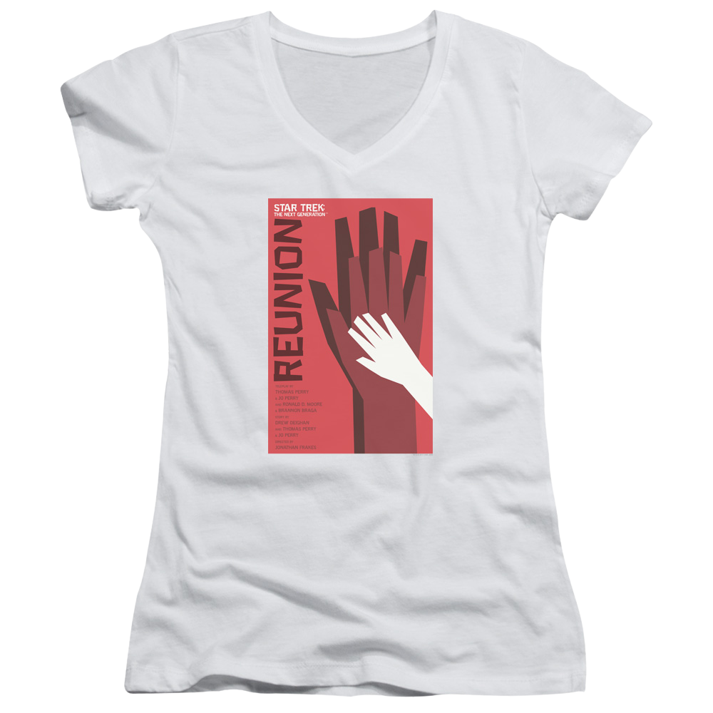 Star Trek The Next Generation Tng Season 4 Episode 7 - Juniors V-Neck T-Shirt Juniors V-Neck T-Shirt Star Trek   