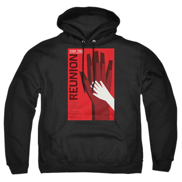 Black pullover hoodie with Star Trek The Next Generation Tng Season 4 Episode 7 graphic