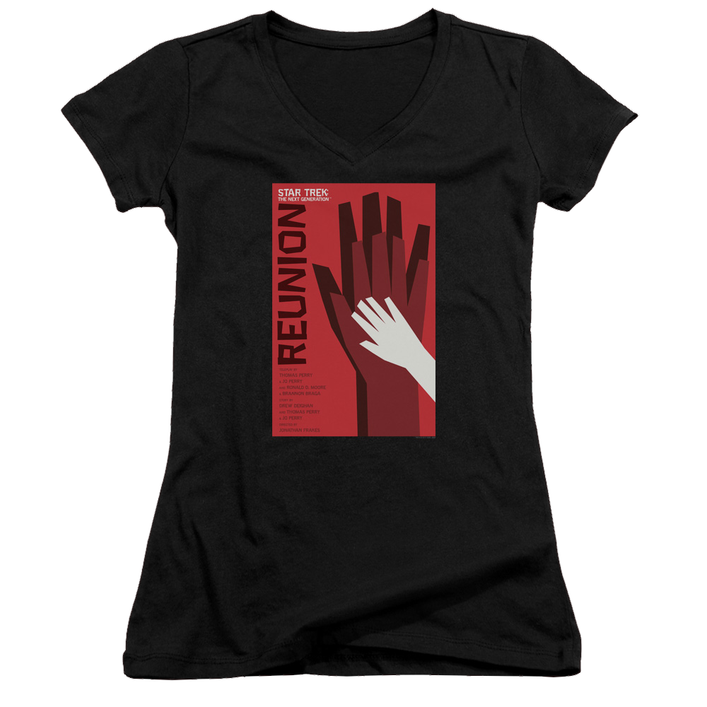 Star Trek The Next Generation Tng Season 4 Episode 7 - Juniors V-Neck T-Shirt Juniors V-Neck T-Shirt Star Trek   