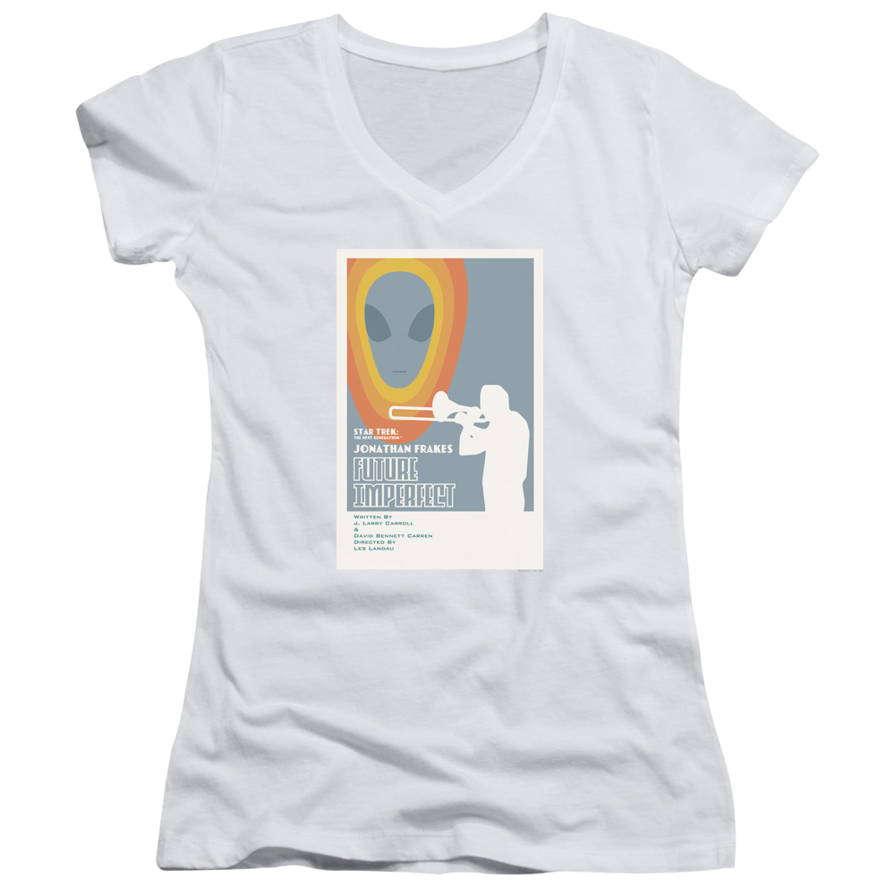 Star Trek The Next Generation Tng Season 4 Episode 8 - Juniors V-Neck T-Shirt Juniors V-Neck T-Shirt Star Trek   