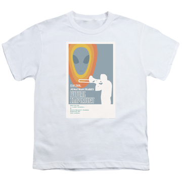 White youth t-shirt for ages 8 to 12 with Star Trek The Next Generation Tng Season 4 Episode 8 graphic