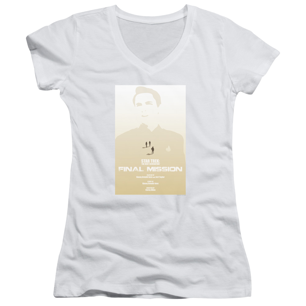 Star Trek The Next Generation Tng Season 4 Episode 9 - Juniors V-Neck T-Shirt Juniors V-Neck T-Shirt Star Trek   