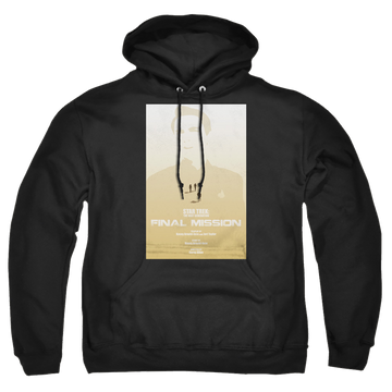 Black pullover hoodie with Star Trek The Next Generation Tng Season 4 Episode 9 graphic