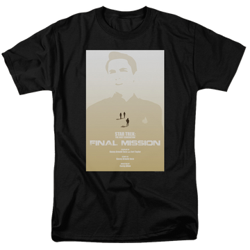 Black men's regular fit t-shirt with Star Trek The Next Generation Tng Season 4 Episode 9 graphic