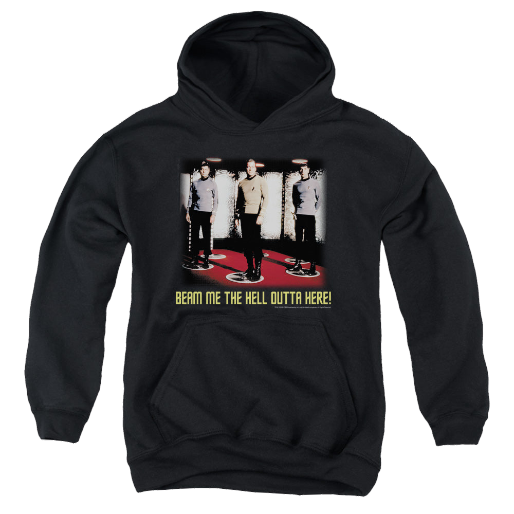 Star Trek The Original Series Beam Me Out - Youth Hoodie Youth Hoodie (Ages 8-12) Star Trek   