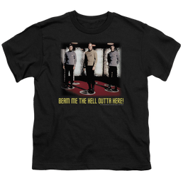 Star Trek The Original Series Beam Me Out - Youth T-Shirt Youth T-Shirt (Ages 8-12) Star Trek   