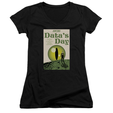 Star Trek The Next Generation Tng Season 4 Episode 11 - Juniors V-Neck T-Shirt Juniors V-Neck T-Shirt Star Trek   