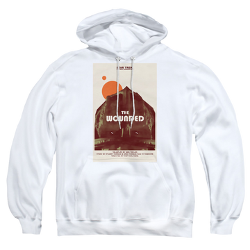 White pullover hoodie with Star Trek The Next Generation Tng Season 4 Episode 12 graphic