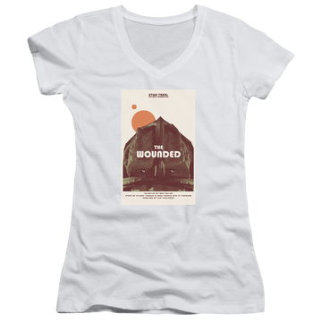 Star Trek The Next Generation Tng Season 4 Episode 12 - Juniors V-Neck T-Shirt Juniors V-Neck T-Shirt Star Trek   