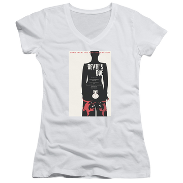 Star Trek The Next Generation Tng Season 4 Episode 13 - Juniors V-Neck T-Shirt Juniors V-Neck T-Shirt Star Trek   