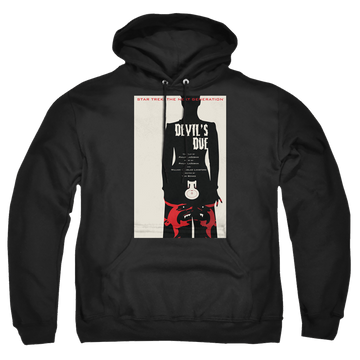 Black pullover hoodie with Star Trek The Next Generation Tng Season 4 Episode 13 graphic
